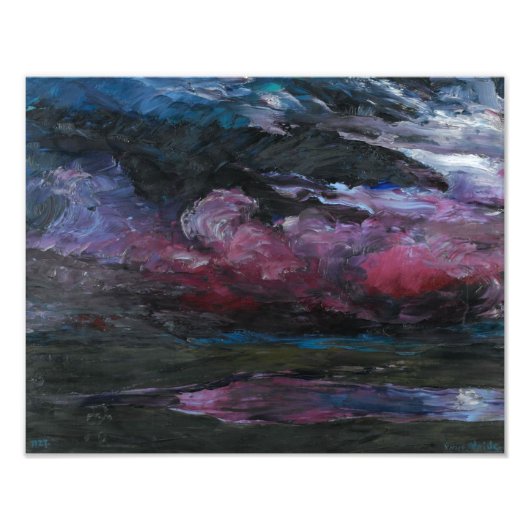 Drifting zware wolken | Emil Nolde | Foto Afdruk (Voorkant)
