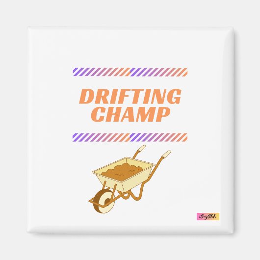 driftkampioen magneet (Voorkant)