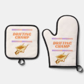 driftkampioen ovenwant & pannenlap set (Voorkant)