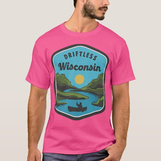 Driftless Wisconsin Logo Kleur T-shirt (Voorkant)