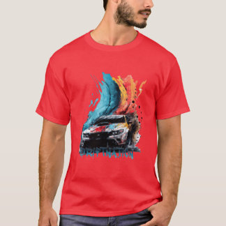 driftnation drifting super car sports car drift fu t-shirt