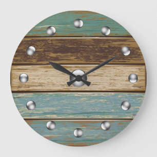 Driftwood 3 wandklok