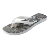 Driftwood Abstract Patroon Pacifische Oceaan Beach Teenslippers (Schuin)