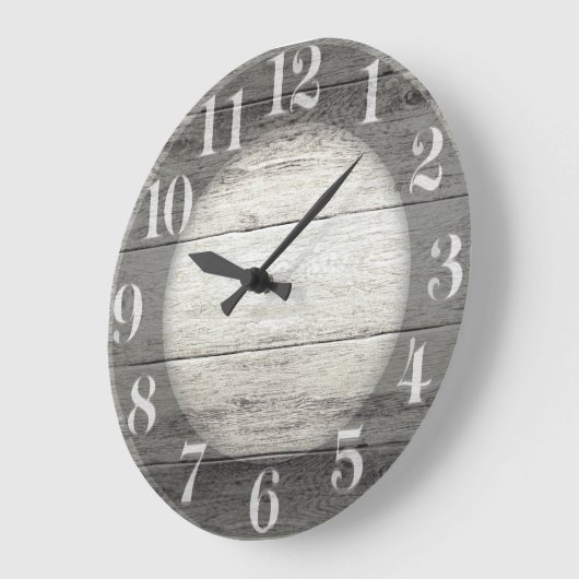 Driftwood achtergrond grote klok (Hoek)