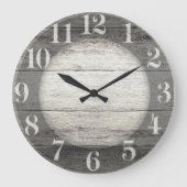 Driftwood achtergrond grote klok (Voorkant)