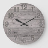 Driftwood achtergrond grote klok (Voorkant)