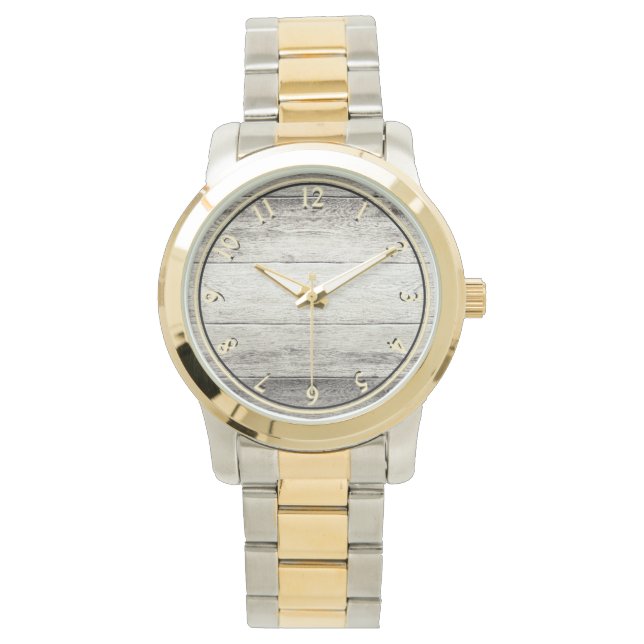 Driftwood achtergrond horloge (Voorkant)