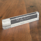 Driftwood achtergrond naambordje (Zijkant)