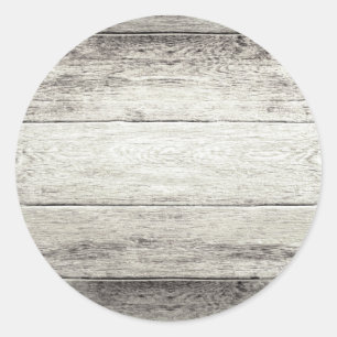 Driftwood achtergrond ronde sticker
