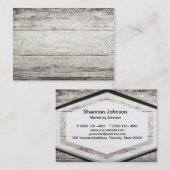 Driftwood achtergrond visitekaartje (Voorkant / Achterkant)