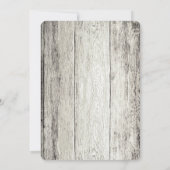 Driftwood Achtergronduitnodiging Kaart (Achterkant)