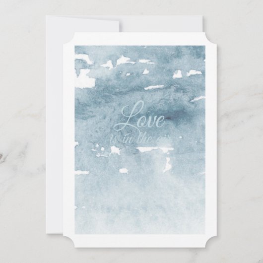 Driftwood Arbor Beach Wedding Invitation Kaart (Achterkant)