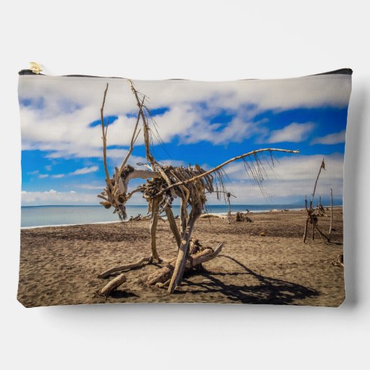 Driftwood artwork on Hokitika Beach, Nieuw-Zeeland Etui (Voorkant)