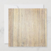 Driftwood Barn Wood Rustic Mason Jar Garden Floral Kaart (Achterkant)