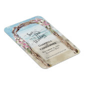 Driftwood Beach Arbor Wedding Save the Date Magneet (Rechterzijde)
