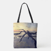 Driftwood Beach at Dawn Tote Bag (Achterkant)