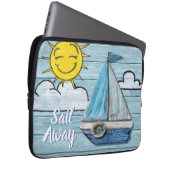 Driftwood Beach design Yacht 13" Laptop Sleeve. Laptop Sleeve (Voorkant Rechts)