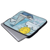 Driftwood Beach design Yacht 13" Laptop Sleeve. Laptop Sleeve (Voorkant onderkant)