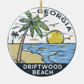 Driftwood Beach Georgia  Keramisch Ornament (Achterkant)