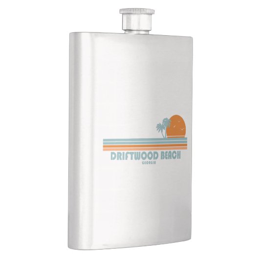 Driftwood Beach Georgia Sun Palm Trees Flacon (Rechts)