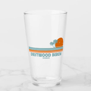 Driftwood Beach Georgia Sun Palm Trees Glas