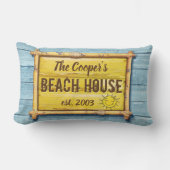 Driftwood Beach House teken Lumbar kussen. Kussen (Voorkant)