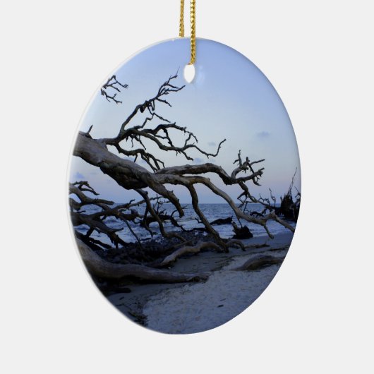 Driftwood Beach Keramisch Ornament (Rechts)