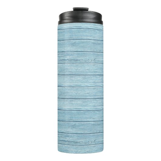 Driftwood Beach ontwerp Thermal Tumbler. Thermosbeker (Voorkant)
