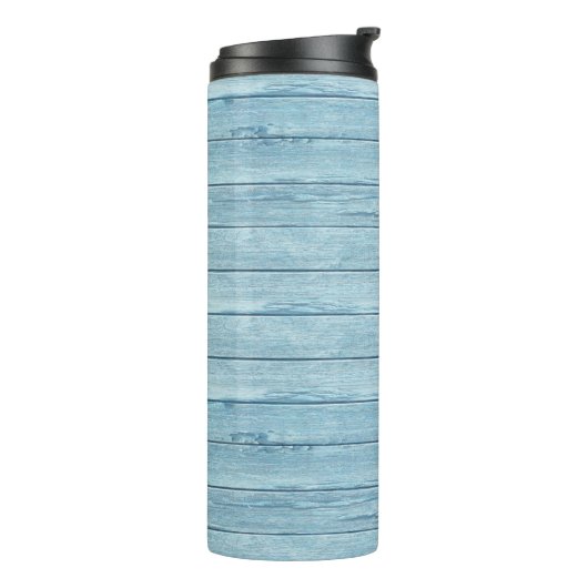 Driftwood Beach ontwerp Thermal Tumbler. Thermosbeker (Gedraaid links)