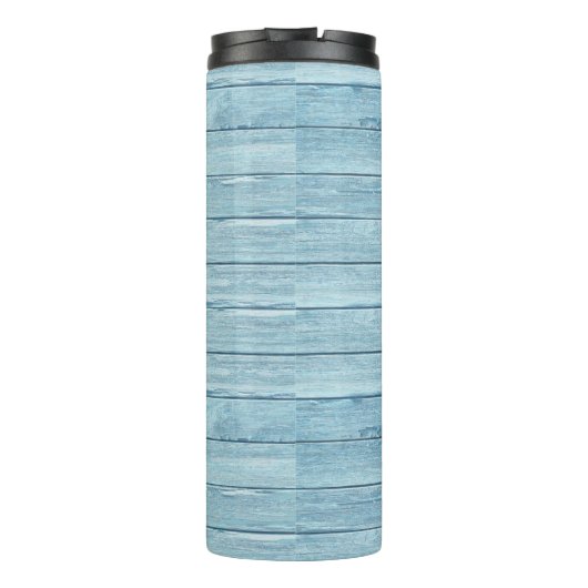 Driftwood Beach ontwerp Thermal Tumbler. Thermosbeker (Achterkant)