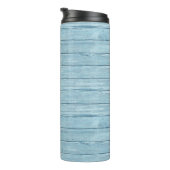 Driftwood Beach ontwerp Thermal Tumbler. Thermosbeker (Geroteerd rechts)