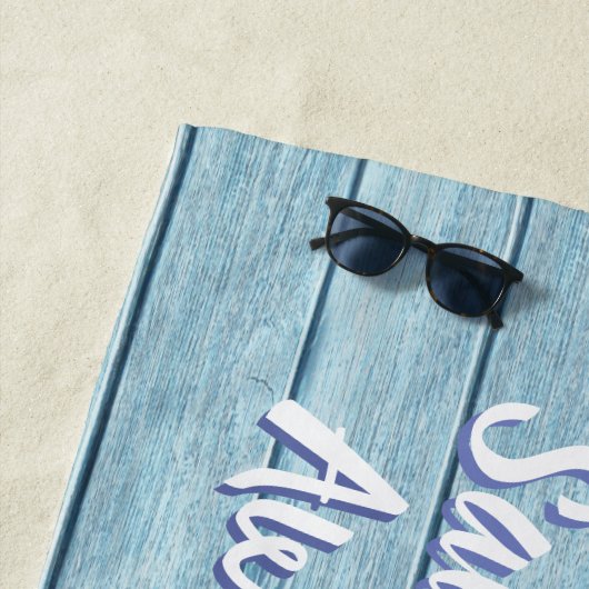 Driftwood Beach ontwerp Yacht Beach Handdoek (In situ)