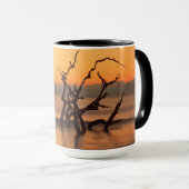 Driftwood Beach op Sunrise Jekyll Island Georgia Mok (Voorkant rechts)