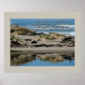 Driftwood Beach & River Isaiah 41:10 Afdruk Poster (Voorkant)