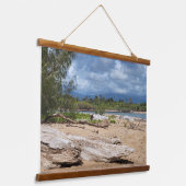 Driftwood Beach Scene Hangend Wandkleed (Gebogen)