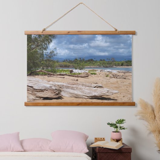 Driftwood Beach Scene Hangend Wandkleed (Slaapkamer)