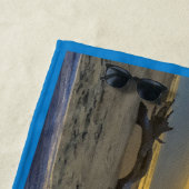 Driftwood Beaufort SC Beach Sunrise Strandlaken (In situ)