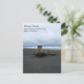 Driftwood bij Benson Beach, Cape Diseption, WA Briefkaart (Staand voorkant)