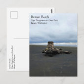 Driftwood bij Benson Beach, Cape Diseption, WA Briefkaart (Voorkant / Achterkant)