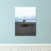 Driftwood bij Benson Beach, Cape Diseption, WA Canvas Afdruk (Insitu (Houten vloer))