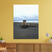 Driftwood bij Benson Beach, Cape Diseption, WA Canvas Afdruk (Insitu (Woonkamer))
