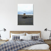 Driftwood bij Benson Beach, Cape Diseption, WA Canvas Afdruk (Insitu (Slaapkamer))