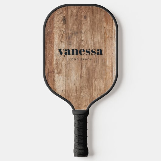 Driftwood Boards Minimal Modern Classic Naam Pickleball Paddle (Voorkant)
