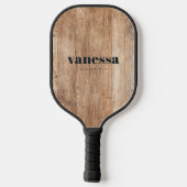 Driftwood Boards Minimal Modern Classic Naam Pickleball Paddle (Achterkant)