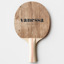 Driftwood Boards Minimal Modern Klassieke Naam Tafeltennisbatje