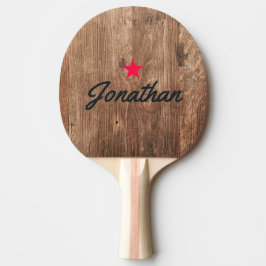 Driftwood Boards Vintage Star Handtekening Tafeltennisbatje