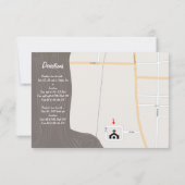 Driftwood Boom Tangerine Birds Paars lef Weddensch Kaart (Achterkant)