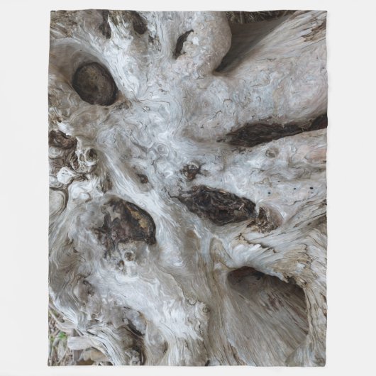 Driftwood Burl Abstract Fleece Deken (Voorkant)