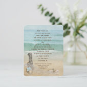 driftwood en zeemannen Vow Renewal Kaart (Staand voorkant)