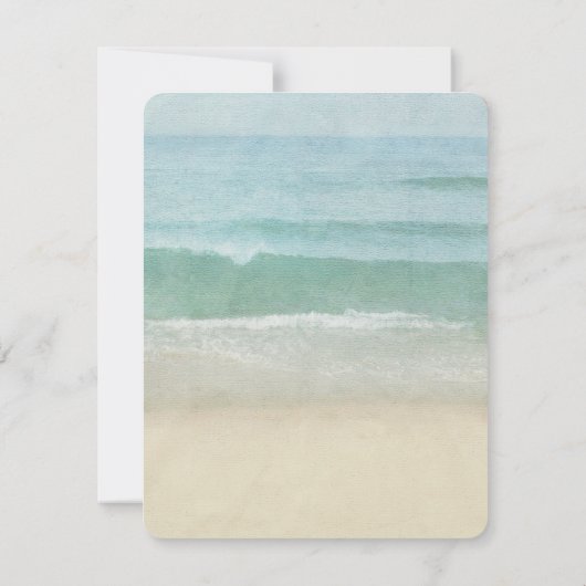 driftwood en zeemansbruiloft kaart (Achterkant)